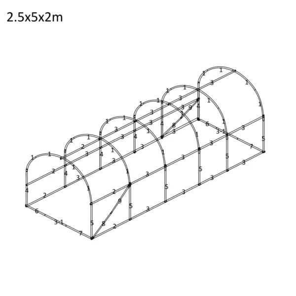 2.5x5x2-foliasator-1 Fóliasátor 2.5×5×2 m