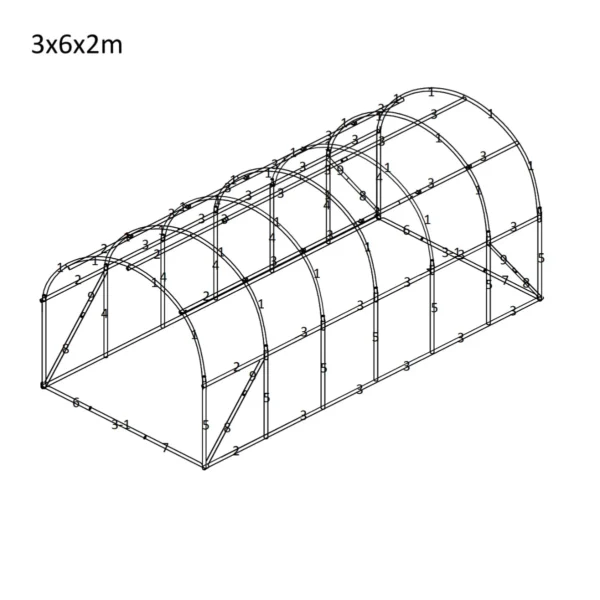 3x6x2-foliasator-1 Fóliasátor 3×6×2 m