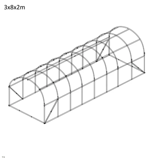 3x8x2-foliasator-2 Fóliasátor 3×8×2 m