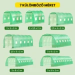 foliasator-1-hu Fóliasátor – stabil váz, dupla ajtó, UV védelem
