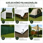 Fém rögzítő cövekek sátrakhoz és ponyvákhoz 30 cm – 10 db
