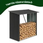 fem-tarolo-tuzifahoz-premium-1 Fém tároló tűzifához Premium 89 × 163 × 154 cm (1,5 m²)