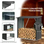 fem-tarolo-tuzifahoz-premium-2 Fém tároló tűzifához Premium 89 × 163 × 154 cm (1,5 m²)