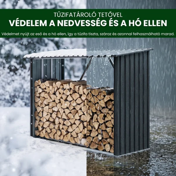 fem-tarolo-tuzifahoz-premium-9 Fém tároló tűzifához Premium 84 × 217 × 154 cm (1,9 m²)