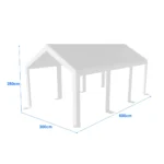 Pótponyva prémium garázs sátorhoz 3×6 m | 280 g/m² PE