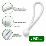Rugalmas rögzítőgumik golyóval – 50 db